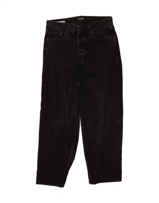 JACK & JONES Mens Rob Cropped Jeans W28 L32 Black Cotton DG79 - Image 1 of 3