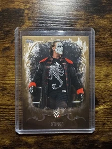 2016 TOPPS WWE UNDISPUTED STING GOLD SP /10 #34 - Picture 1 of 2