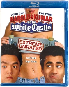 Harold Kumar Go To White Castle Blu-ray Disc 2008 Extreme Unrated Comedy SEALED - Imagen 1 de 3