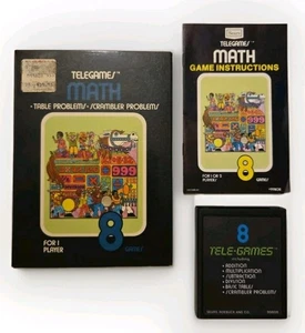Math Tele-Games Atari 2600 Sears Telegames Gatefold Box komplett in Box CIB - Bild 1 von 24