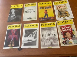 LOT 8 PLAYBILLS Including Hell’s Kitchen, Something Rotten, Peewee Herman, et al - Picture 1 of 5