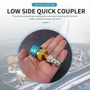 Low Side R1234yf to R-134a Service Quick Coupler With to R134a R12 Adapter Y8Z8 - Picture 1 of 9