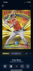 Topps Bunt 25 Digital - Legendary Coby Mayo Gold Bowman Rookie Cc50 - Bild 1 von 1