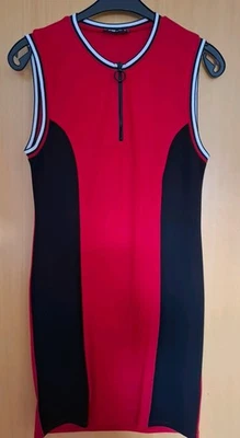 DAMEN Kleid schwarz rot Größe XL Sportlich - Bild 1 von 2