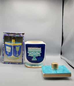 Jüdische Dreidel Keksdose - Davidstern - Menora - von INTERNATIONAL BAZAAR - Bild 1 von 11