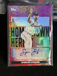 SPENCER STRIDER -2025 TOPPS ALLSTAR GAME #HHA-SST⚾️RED AUTO #1/5 Atlanta Braves - Picture 1 of 6