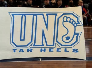 UNC Tar Heels Blue Vinyl Car Window Laptop Decal Bumper Sticker New - Bild 1 von 2