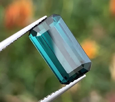 VVS 4.16 Ct Natural Deep Blue Indicolite Tourmaline Gemstone From Madagascar - Image 1 of 2