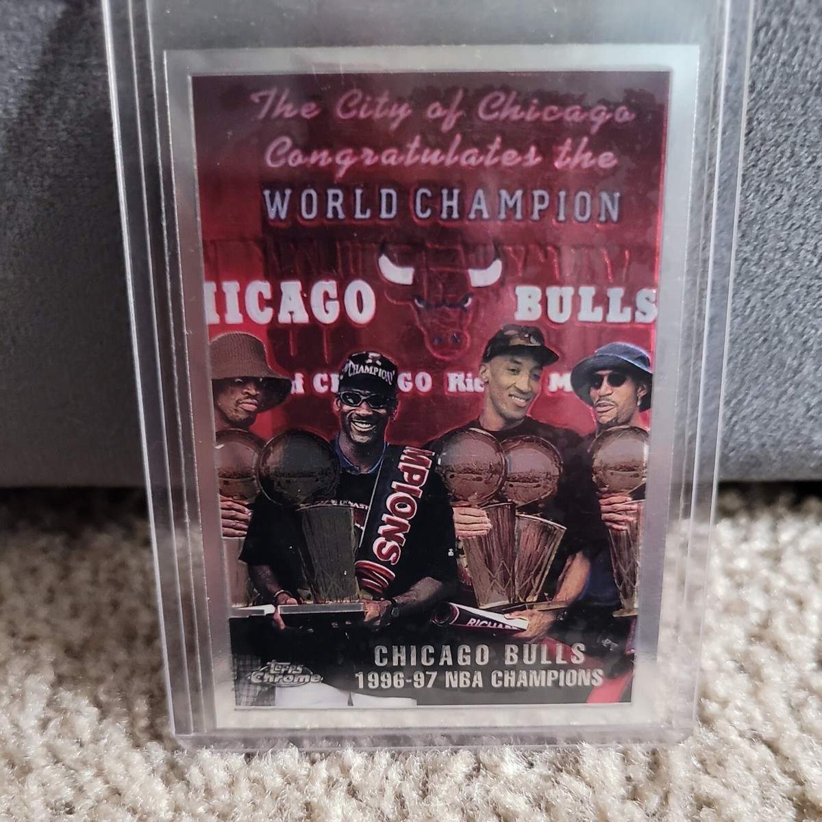 1997 98 Topps Chrome Scottie Pippen Ron Harper Dennis Rodman