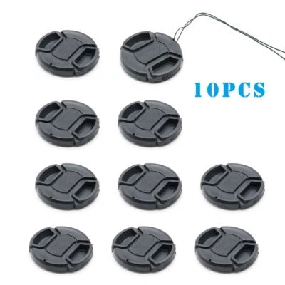 10X 52mm Center Pinch Snap-on Front Lens Cap hood Cover for Nikon Canon Sony New - Image 1 of 4