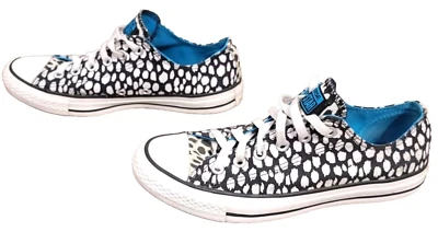 Converse All-Star OX Animal Print Women's US 9 Black/White White Leopard Print - Image 1 of 4