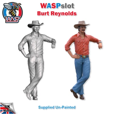 Burt Reynolds Smokey and the Bandit Unpainted Figure 1:18 Scale Wasp BR 18 - Image 1 of 2