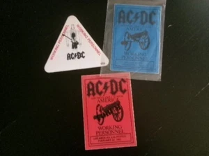 3 AC/DC STICKY PASSES - Picture 1 of 1