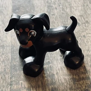 Lego Duplo Figura Perro Negro con Cara Marrón - Imagen 1 de 2