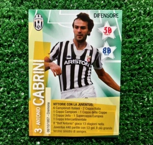 CARD GAME TRADING I PIU FORTI SIAMO NOI JUVENTUS CABRINI CALCIO FOOTBALL - Picture 1 of 1