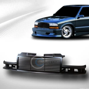 For 98-04 Chevy S10 Blazer/Truck Glossy Blk Horizontal Front Bumper Grill Grille - Picture 1 of 2
