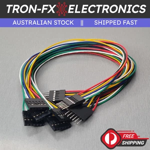 1/2/5PCS 6 Pin Dupont Male to Female Extension Cable 300MM 26AWG Connector 2.54 - Picture 1 of 13