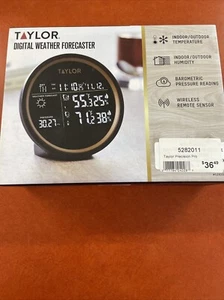 Taylor Digital Weather Forecaster Indoor Outdoor Humidity Temperature 5282011 - Picture 1 of 1
