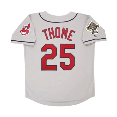 Jim Thome 1995 Cleveland Indians World Series Grey Road Jersey Men's (S-3XL) - Image 1 of 4