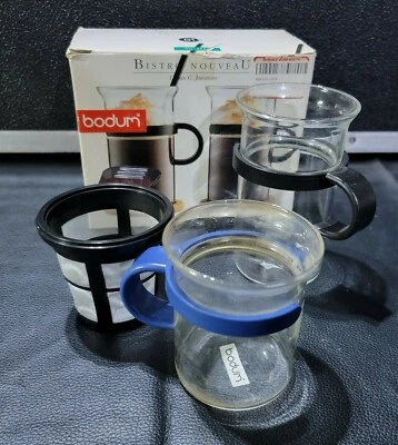 Set Bodum Coffee Cup Creamer Filter LOOK!! - Image 1 of 4