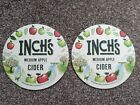 Inch's Cider beer mats *new* Inch's Apple Cider beer mats