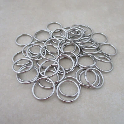 100 heavyweight stainless steel 12mm jump rings 16 gauge hypoallergenic - Image 1 of 4