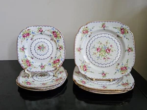 8pcs Royal Albert Petit Point 4x Salad & 4x Bread & Butter Plates - All EXC. - Picture 1 of 8