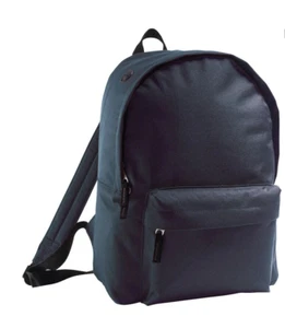 SOL'S Retro School Bag College Backpack Travel Rucksack Frence Navy colour - Picture 1 of 5