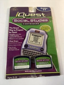 Quantum Leap Leap Frog IQuest Social Studies 2 Cartridge Package Grades 6-8 - Picture 1 of 2