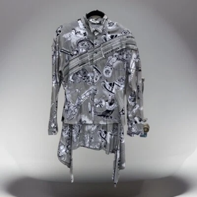 Conjunto de 2 piezas falda blusa archivo Kansai Yamamoto International años 80 vintage Foto 1 de 4