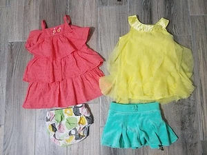 Lot Of 4 Toddler Girl 18 Months Dress Skirt Penelope Mack Lilybird - Picture 1 of 10