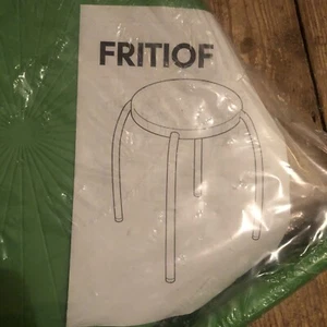 New IKEA 2008 FRITIOF Green Plastic Metal Stool Discontinued Museum Design Prop - Picture 1 of 12