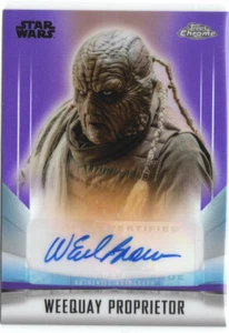 Star Wars The Mandalorian Chrome Auto Autograph A-WEB W. Earl Brown #37/50 - Picture 1 of 1