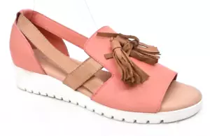 Django & Juliette (014) new ladies leather sandal (est RRP $239) size 37 - Picture 1 of 4