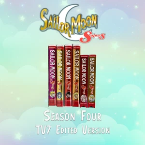 Sailor Moon SuperS Season 4 TV7 Edited Version Six VHS Set | Vintage Anime Video - Picture 1 of 7