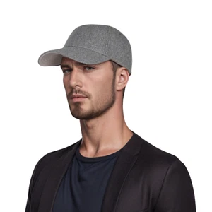 Wool Baseball Cap – Unisex Adjustable Plain Hat for Men & Women, Outdoor Sun Cap - Picture 1 of 14