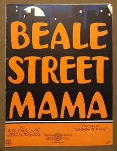 Beale Street Mama for Piano Vintage Sheet Music by Turk & Robinson 1923 - Picture 1 of 3