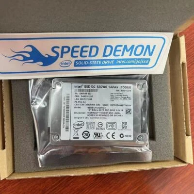 200GB Intel SSD 1.8" S3700 Solid State Drive SSDSC1NA 200G3 USATA 5DV10270 - Image 1 of 4