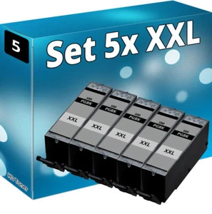 5x XXL DRUCKER PATRONEN für CANON PIXMA TS 6350 TS 6351 TS 8350 TS 8351 pgbk - Afbeelding 1 van 6