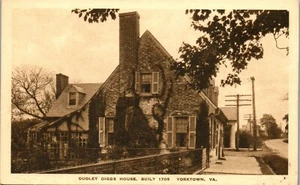 Vintage Postcard Dudley Digges House,Built 1705, Yorktown Virginia VA Albertype - Picture 1 of 3