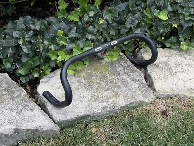 Cinelli Altera Handlebars - Ergo Road Drop Bar - 26.0mm Clamp Black Alloy 44cm - Image 1 of 4