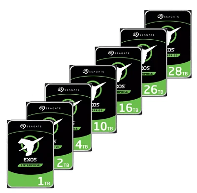 Hard Drive Seagate Exos 1TB 2TB 4TB 10TB 16TB 26TB 28TB Nas 7200RPM 256MB SATA3 - Image 1 of 4
