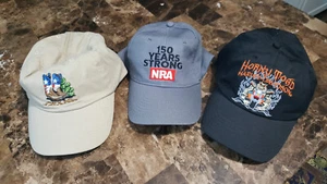 Harley Davidson Temple Texas,  TEXAS, and NRA 150 years lot of 3 Hat Caps NEW - Picture 1 of 20