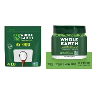 Erythritol Stevia Monk Fruit Sweetener Bundle 4 Lbs + 9.8 Oz - Picture 1 of 12