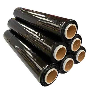 Strong Black Pallet Wrap shrink wrap Stretch Film 500mm x 250m 25mu 1.8 KG/Roll - Picture 1 of 4