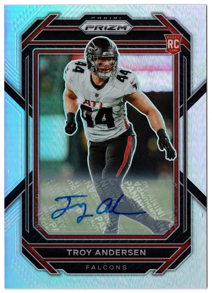 2022 Panini Prizm Rookie Autographs Prizm Silver TROY ANDERSEN #394 Falcons Auto - Image 1 of 1