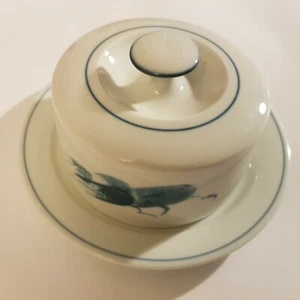 Plato de queso mantequilla B&G porcelana Bing Grondahl Copenhagen Dinamarca vintage - Imagen 1 de 12