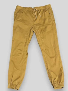 Pacsun Los Angeles Mens Size L Jogger Pants Dark Tan Drawstring, Elastic - Picture 1 of 6