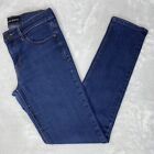 Express Womens Mia Blue Stretch Cotton Denim Mid Rise Skinny Jeans Sz 4