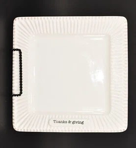 Plato de agradecimiento y donación "RARO" MUD PIE - Imagen 1 de 5